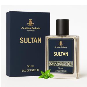 Sultan By Arabian Galleria | Eau de Parfum for Men | Bold, Fresh Scent | Luxury Long-Lasting Perfume for Men | Perfumes for Men | 50 ml